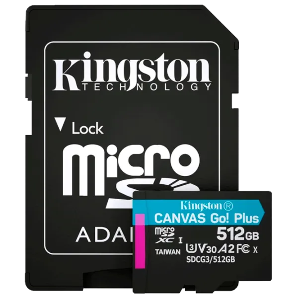 Карта памяти Kingston Canvas Go! Plus 512 ГБ MicroSD/ Class10 photo 2