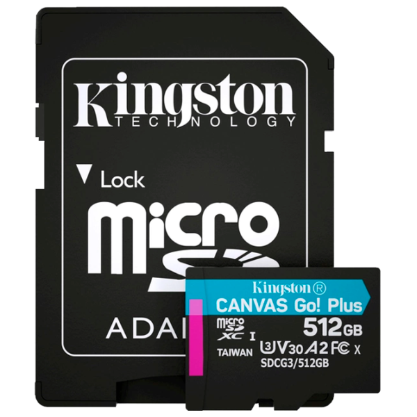 Карта памяти Kingston Canvas Go! Plus 512 ГБ MicroSD/ Class10 photo 2