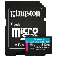 Карта памяти Kingston Canvas Go! Plus 512 ГБ MicroSD/ Class10 photo 2