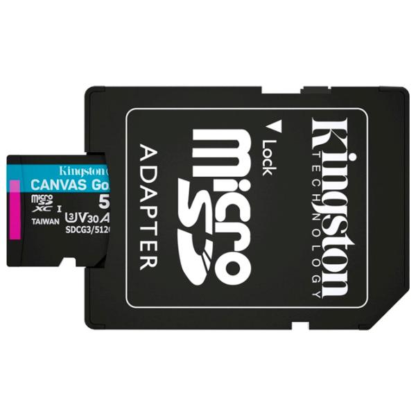 Карта памяти Kingston Canvas Go! Plus 512 ГБ MicroSD/ Class10 photo 5