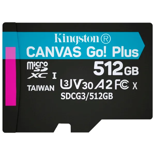 Карта памяти Kingston Canvas Go! Plus 512 ГБ MicroSD/ Class10 photo 6