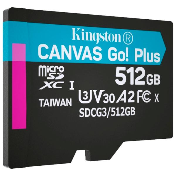 Карта памяти Kingston Canvas Go! Plus 512 ГБ MicroSD/ Class10 photo 7