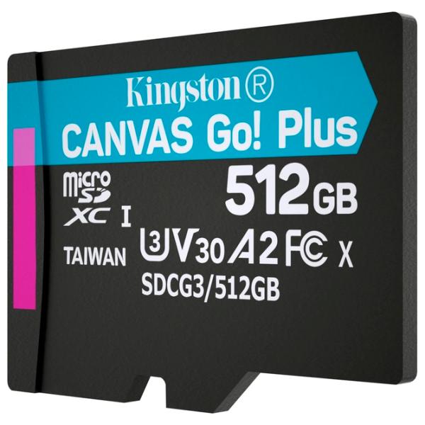 Карта памяти Kingston Canvas Go! Plus 512 ГБ MicroSD/ Class10 photo 8