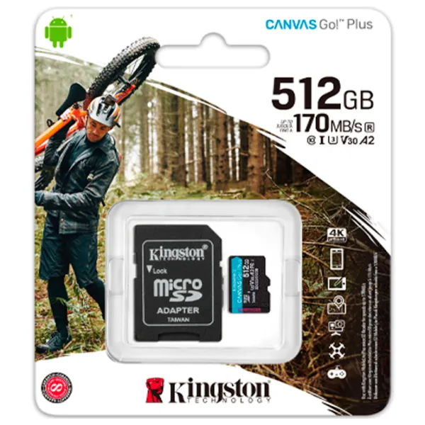 Карта памяти Kingston Canvas Go! Plus 512 ГБ MicroSD/ Class10 photo 9