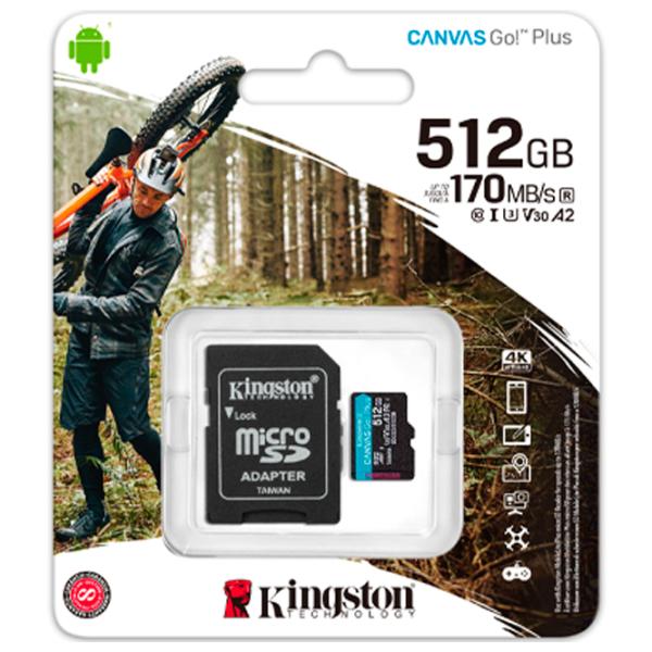 Карта памяти Kingston Canvas Go! Plus 512 ГБ MicroSD/ Class10 photo 9