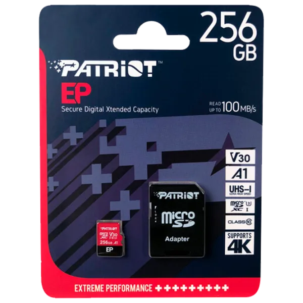 Card memorie Patriot V30 A1 256 GB MicroSD/ Class10 photo 3