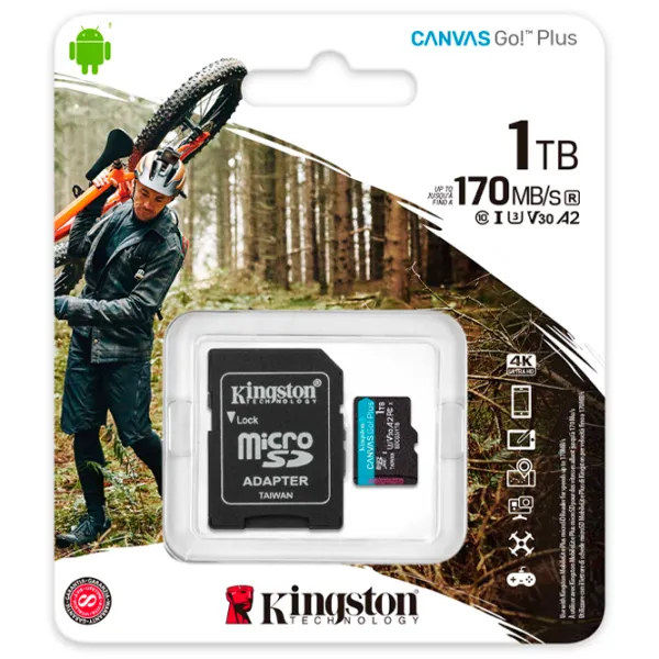 Карта памяти Kingston Canvas Go! Plus SDCG3 1 ТБ MicroSD/ UHS-I (U3) photo 4