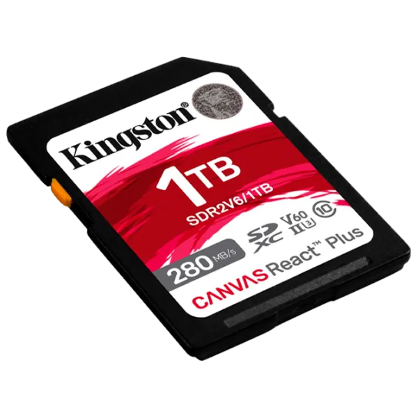Карта памяти Kingston Canvas React Plus 1 ТБ SD/ UHS-II photo 2