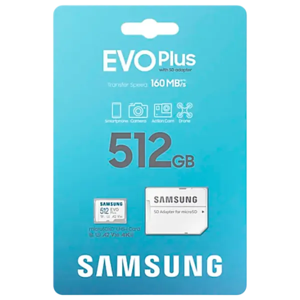 Карта памяти Samsung EVO Plus 512 ГБ MicroSD/ UHS-I (U3) photo 6