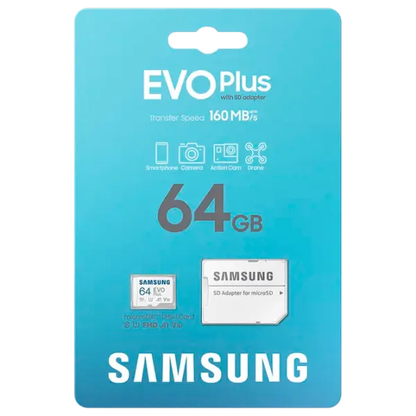 Карта памяти Samsung EVO Plus 64 ГБ MicroSD/ UHS-I (U3) photo 7