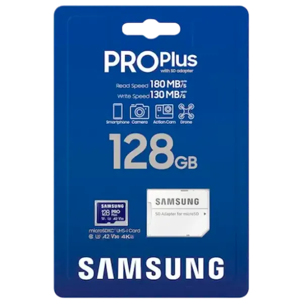 Карта памяти Samsung Pro Plus 128 ГБ MicroSD/ UHS-I (U3) photo 4