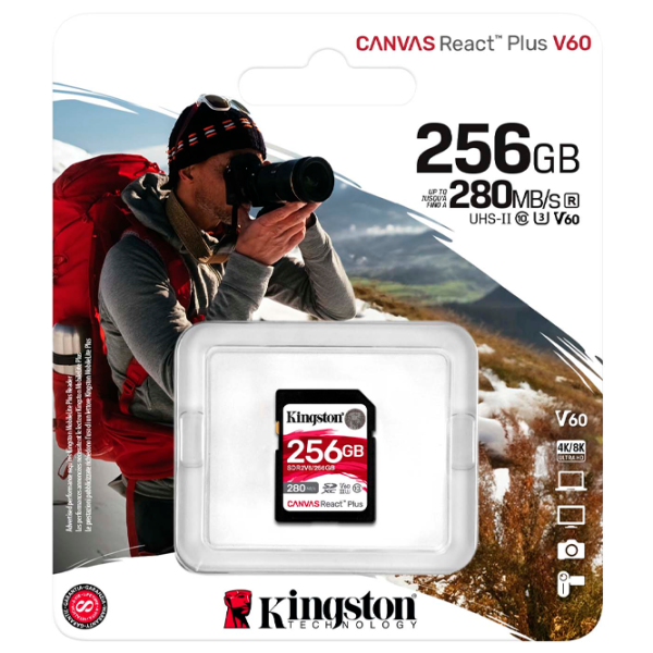 Карта памяти Kingston Canvas React Plus V60 256 ГБ MicroSD / Class10 photo 3
