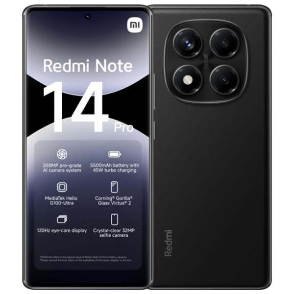 Xiaomi Redmi Note 14 Pro 4G 8 GB/ 256 GB/ Dual SIM/ Black Midnight photo 3