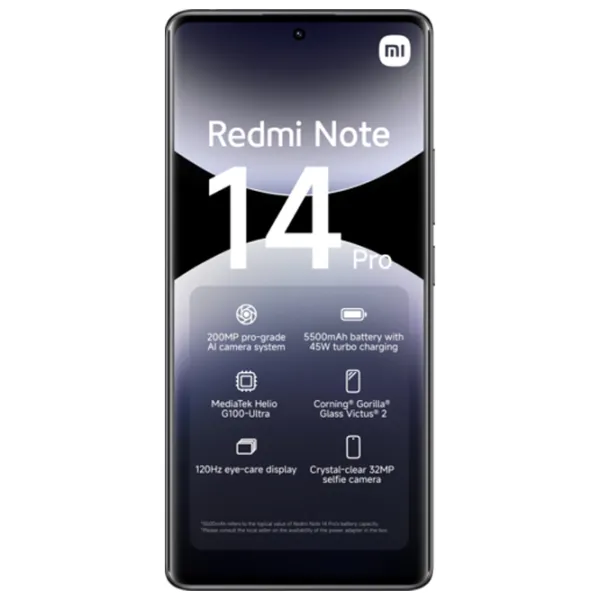 Xiaomi Redmi Note 14 Pro 4G 8 GB/ 256 GB/ Dual SIM/ Black Midnight photo 4