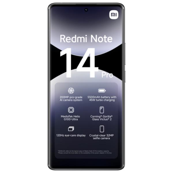 Xiaomi Redmi Note 14 Pro 4G 8 GB/ 256 GB/ Dual SIM/ Black Midnight photo 4