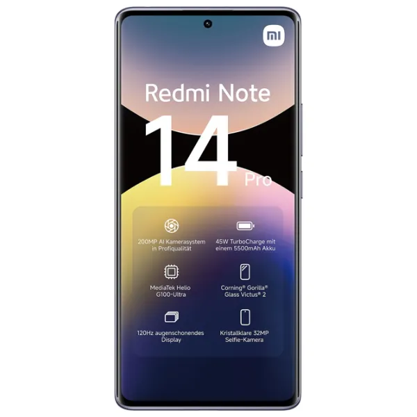 Xiaomi Redmi Note 14 Pro 4G 8 ГБ/ 256 ГБ/ Dual SIM/ Пурпурный Aurora photo 5