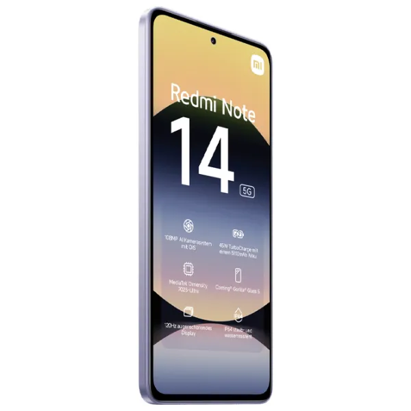 Xiaomi Redmi Note 14 5G 8 GB/ 256 GB/ Dual SIM/ Purple Lavender photo 5