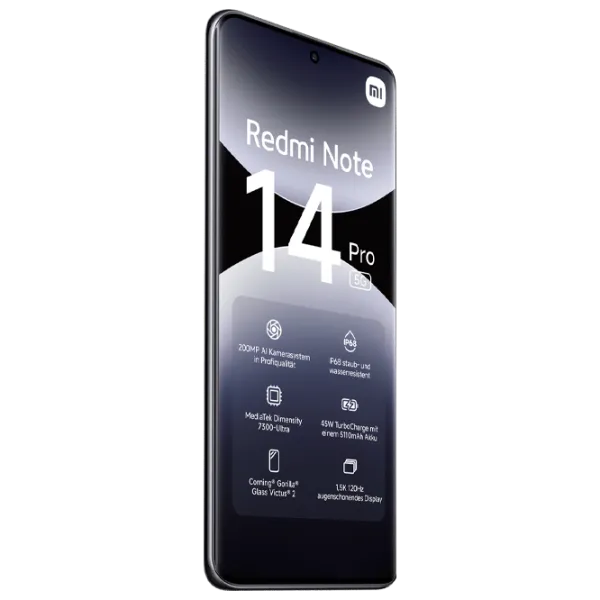 Xiaomi Redmi Note 14 Pro 5G 8 GB/ 256 GB/ Dual SIM/ Black Midnight photo 5