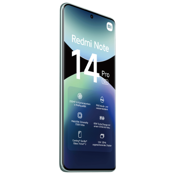 Xiaomi Redmi Note 14 Pro 5G 8 GB/ 256 GB/ Dual SIM/ Green Coral photo 5