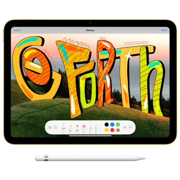 Tabletă Apple iPad 2022 10.9"/ Yellow/ 64 GB/ Wi-Fi/ MPQ23RK/ A photo 5 Tabletă Apple iPad 2022 10.9"/ Yellow/ 64 GB/ Wi-Fi/ MPQ23RK/ A photo 5