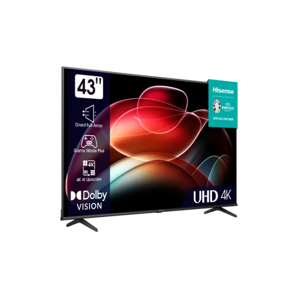 Televizor Hisense 43A6K 43"/ DLED/ 4K/ Smart TV/ Black photo 2 Televizor Hisense 43A6K 43"/ DLED/ 4K/ Smart TV/ Black photo 2
