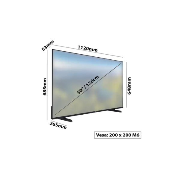 Televizor Daewoo 50DM72UA 50"/ LED/ 4K/ Smart TV/ Black photo 4