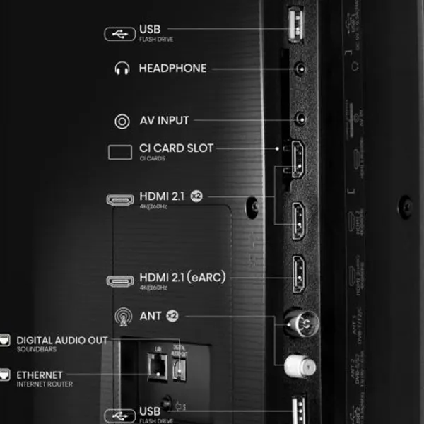 Телевизор Hisense 65E7NQ 65" / QLED / 4K / Smart TV / Черный photo 8