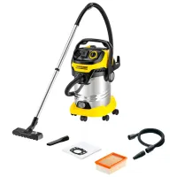 Промышленный пылесос KARCHER WD 6 P Premium 1300 Вт / Желтый photo 3