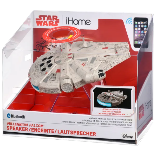 Boxă portabilă eKids Disney Star Wars, Millenium Falcon Gray photo 6 Boxă portabilă eKids Disney Star Wars, Millenium Falcon Gray photo 6