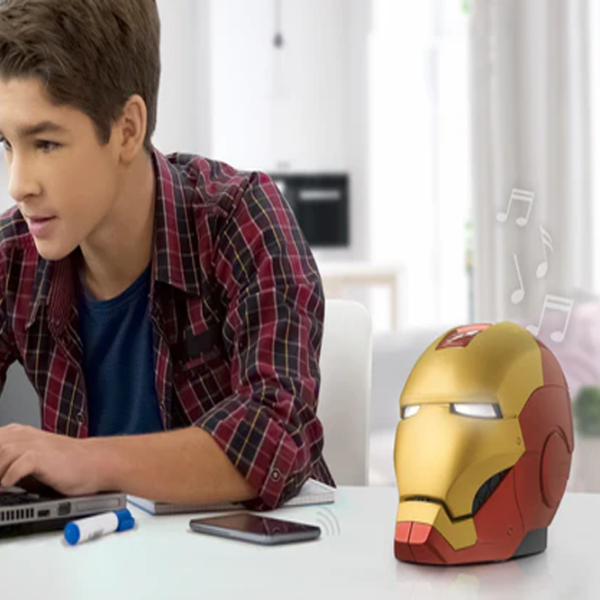 Boxă portabilă eKids/iHome Iron Man Helmet / Red photo 6 Boxă portabilă eKids/iHome Iron Man Helmet / Red photo 6