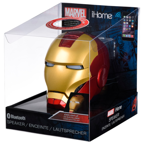Boxă portabilă eKids/iHome Iron Man Helmet / Red photo 7 Boxă portabilă eKids/iHome Iron Man Helmet / Red photo 7