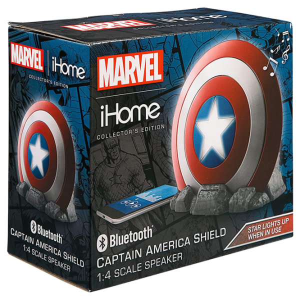 Boxă portabilă eKids/ iHome Marvel Captain America Shield Red photo 7
