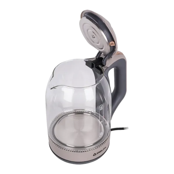 Ceainic Electric Delfa DKG-01 1.8 l/ Ascuns (Disc)/ Transparent Gray photo 3