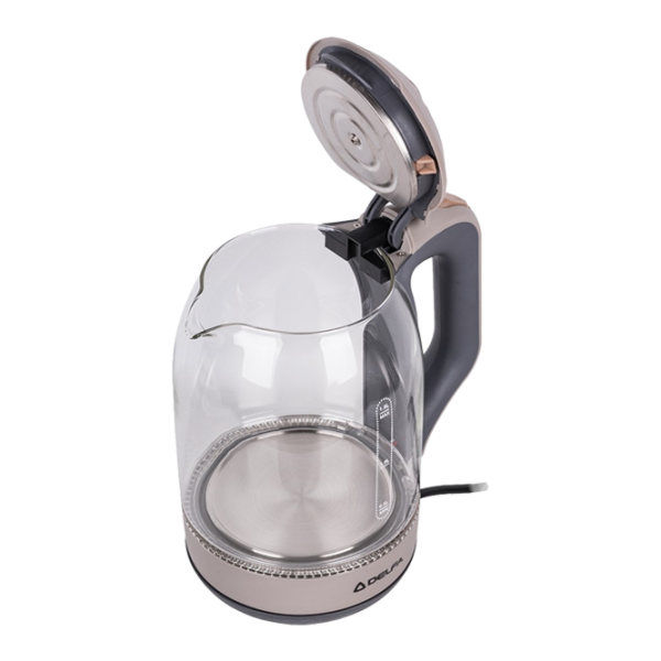 Ceainic Electric Delfa DKG-01 1.8 l/ Ascuns (Disc)/ Transparent Gray photo 3
