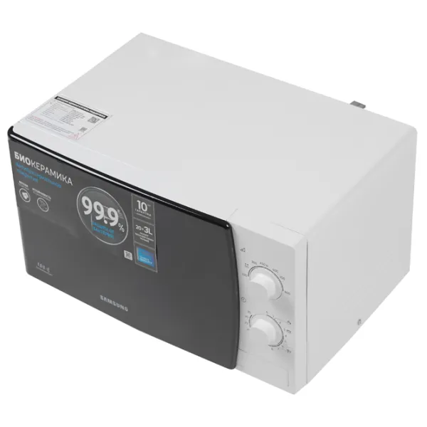 Микроволновая печь Samsung ME81KRW-1/ BW Отдельно стоящий/ 800 Вт/ Белый photo 3