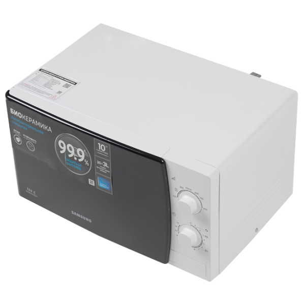 Микроволновая печь Samsung ME81KRW-1/ BW Отдельно стоящий/ 800 Вт/ Белый photo 3