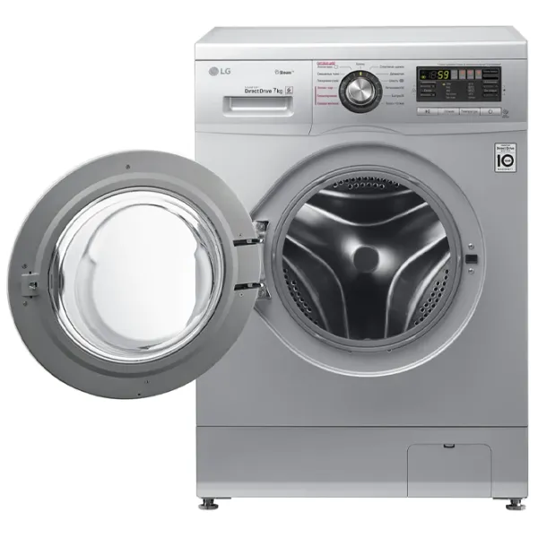 Стиральная машина LG F12M7HDS4 Direct Drive/Steam/6 Motion DD/7 кг/Серебряный photo 6 Стиральная машина LG F12M7HDS4 Direct Drive/Steam/6 Motion DD/7 кг/Серебряный photo 6