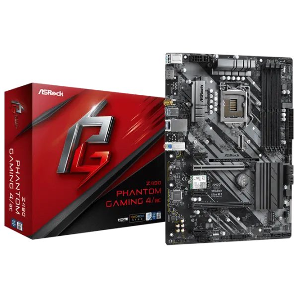 Placă de bază ASRock Z490 PHANTOM GAMING 4/ AC ATX/ Intel Z490 photo 6