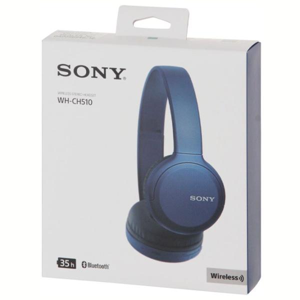 Наушники Sony WH-CH510 Синий Беспроводные/ Персональный photo 5