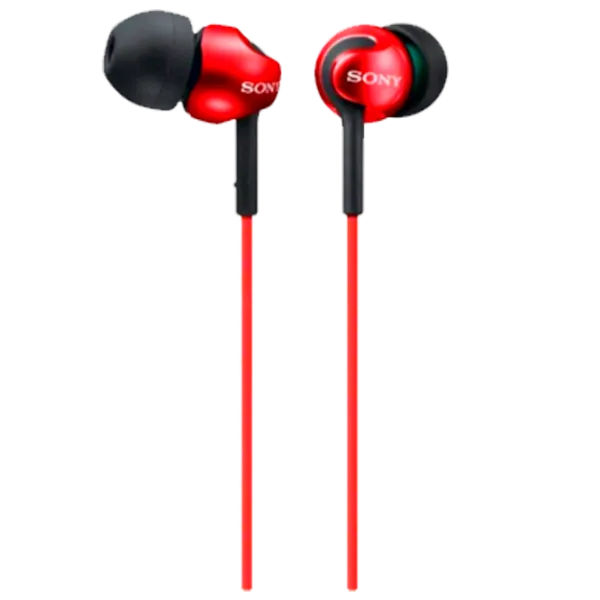 Căști Sony MDR-EX110AP Black Red Cu fir/ Personal photo 2