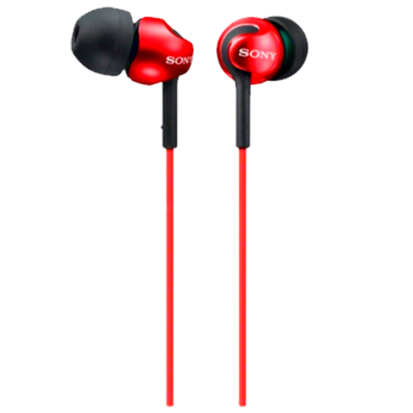 Căști Sony MDR-EX110AP Black Red Cu fir/ Personal photo 2