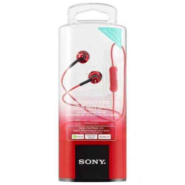 Căști Sony MDR-EX110AP Black Red Cu fir/ Personal photo 4