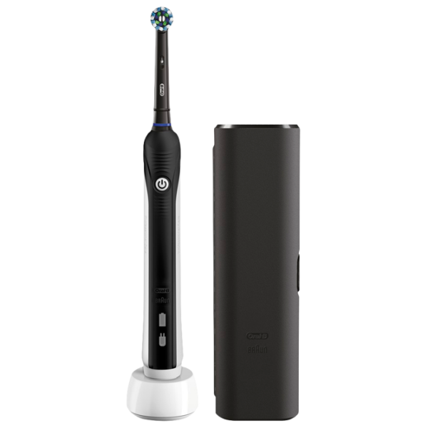 Зубная электрощетка Braun PRO 750 Cross Action 3D/ Черный photo 2 Зубная электрощетка Braun PRO 750 Cross Action 3D/ Черный photo 2