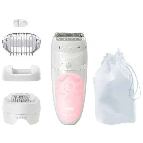 Epilator Braun SES5620 Uscată/ Umedă/ Pink White photo 3