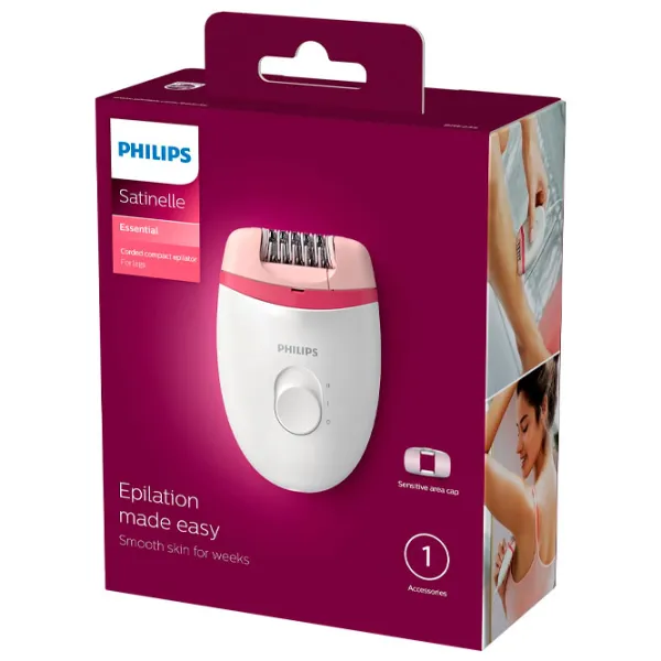 Epilator Philips BRE235/ 00 Uscată/ Pink White photo 5