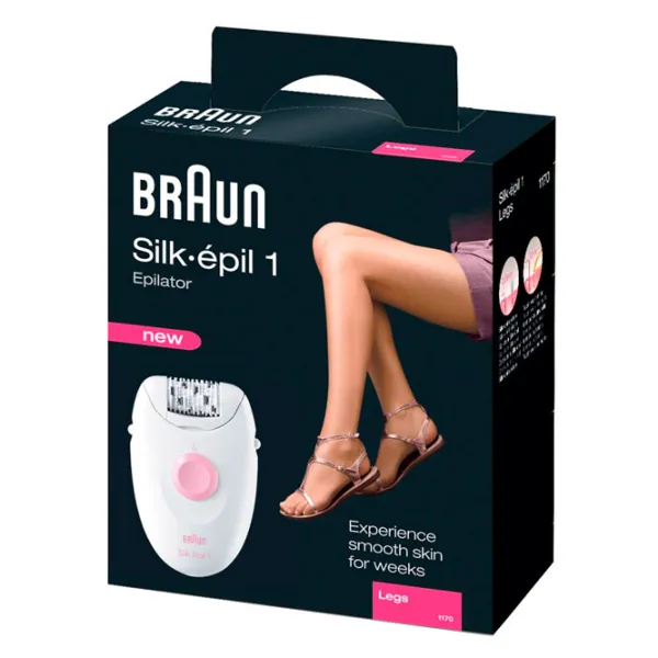 Эпилятор Braun SE1170L Сухая/ Розовый Белый photo 3