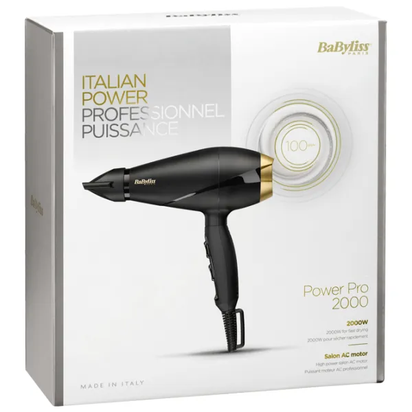 Uscător de păr Babyliss 6704E 2000 W / Black photo 7