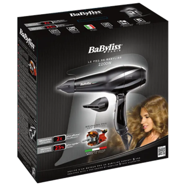 Uscător de păr Babyliss 6614E 2200 W / Black photo 6 Uscător de păr Babyliss 6614E 2200 W / Black photo 6