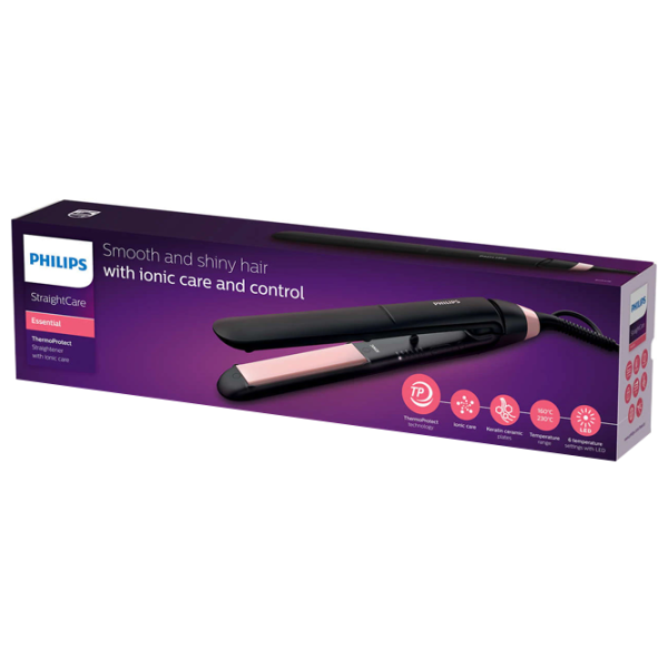 Выпрямитель для волос Philips BHS378/ 00 50 Вт/ Розовый Черный photo 5