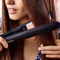 Placă de îndreptat părul Philips BHS378/ 00 50 W/ Pink Black photo 6
